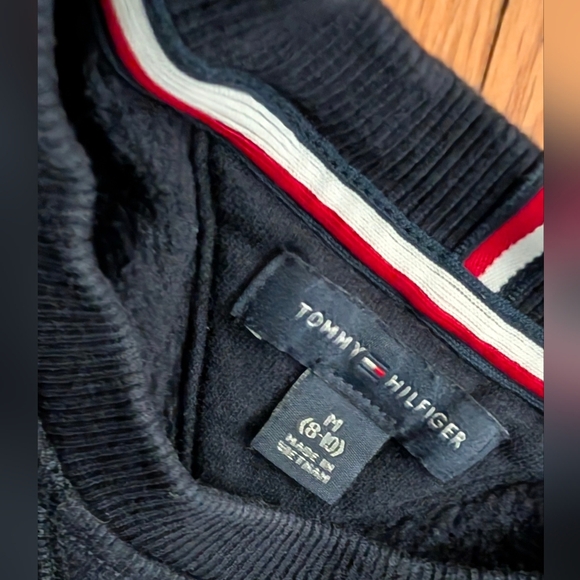 Tommy Hilfiger Navy Crewneck with Red and White Accents - Picture 3 of 4
